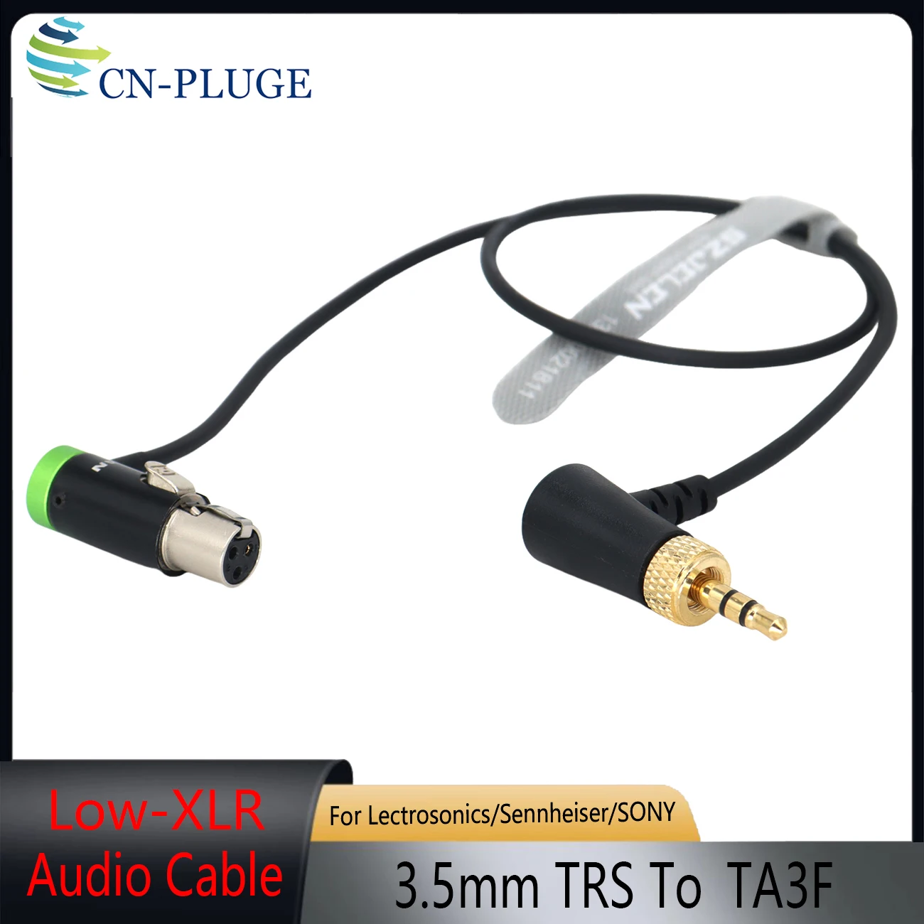 Lock 3.5mm TRS to Low Profile TA3F Mini XLR Audio Convert Cable For Sony UWP-D11 EK100 G4 Sound Devices 633 664 688/RED/Canon