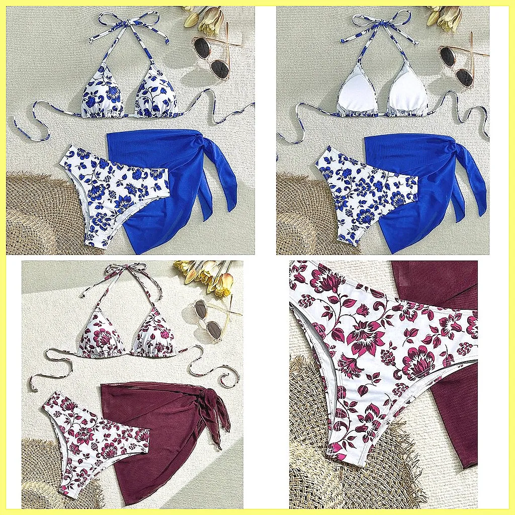 

2026 Sexy Brazilian Bikini Set for Women - 3 Piece Swimwear, Beach & Pool Bathing Suits