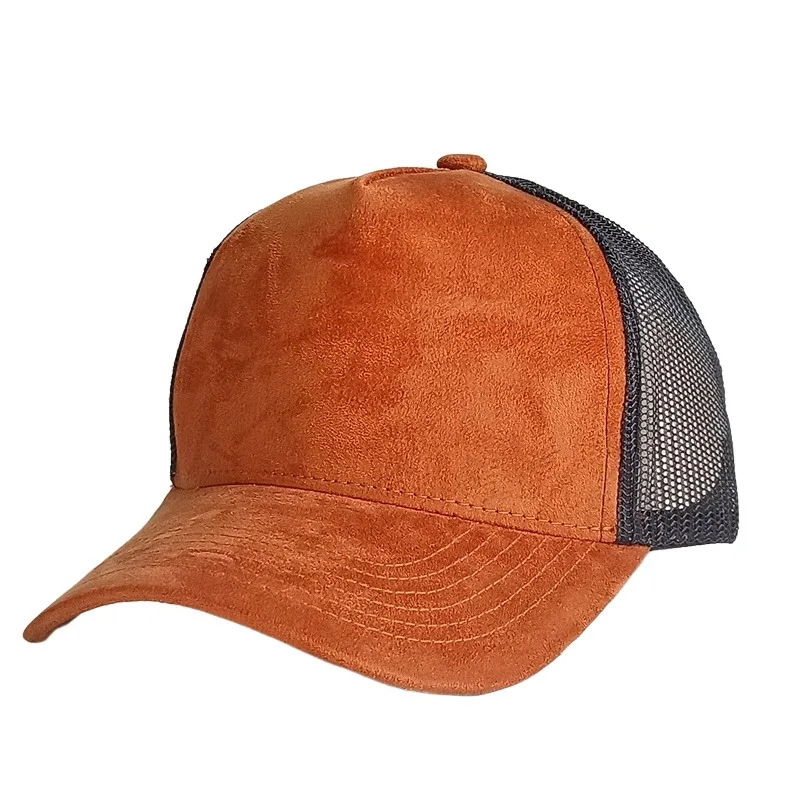 Personalized Caps Suede Baseball Cap Unisex Adjustable Men Women Sport Trucker Hat Solid Color Burned Hat