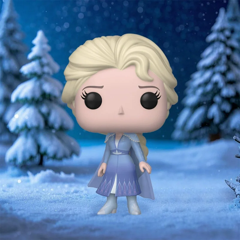Disney Funko Pop Animation & Cartoons Frozen 2 Elsa Anna Olaf Peripheral Figurines Ornaments Toy for Boys Gift Collectible - Image 4