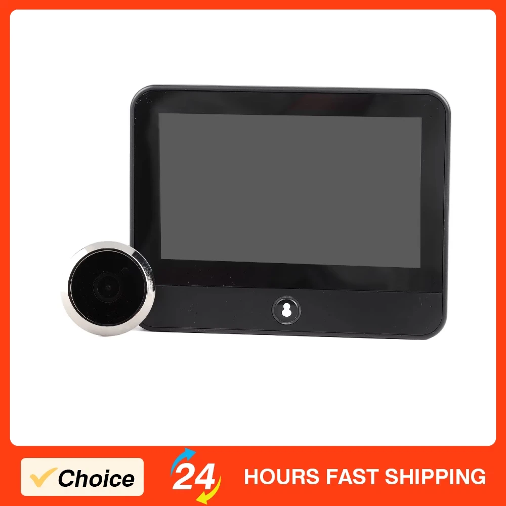 

for TUYA Digital Door Viewer 1080P APP Monitoring Wide View Angle Convenient Remote Operating Easy Using Durable for Home Office