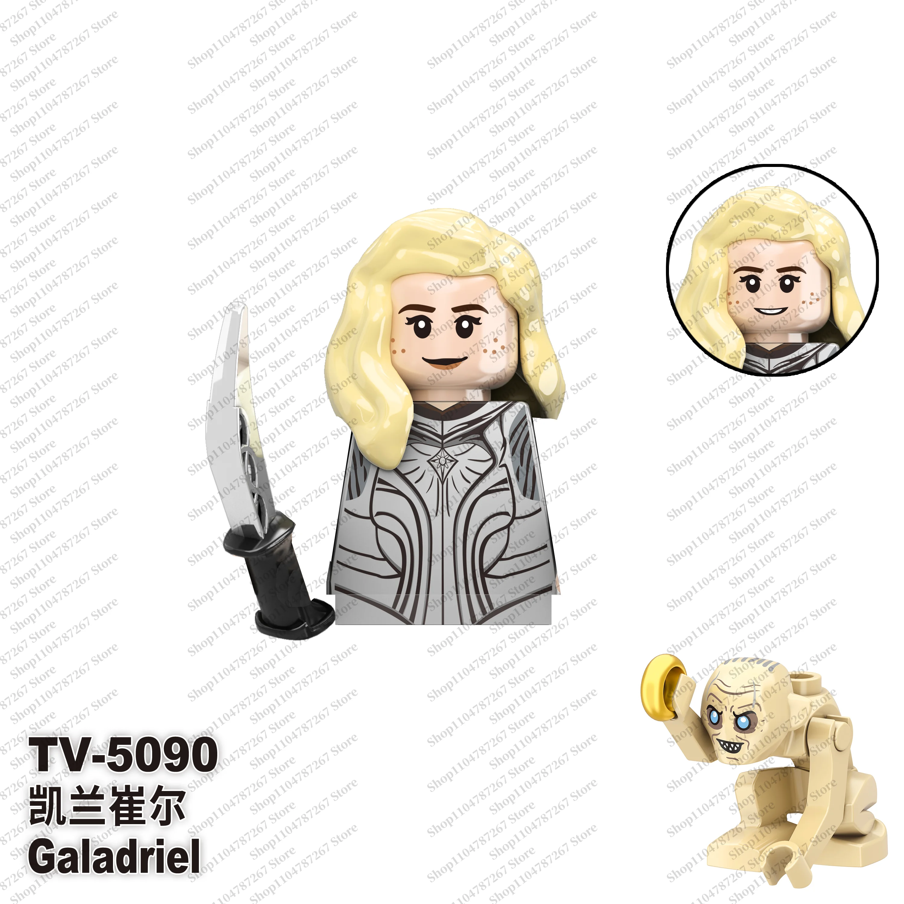 ロード・オブ・ザ・リング 子供向け3Dモデル 組み立てブロック ダワルドの兵士を守る ウルクハイ ブロックおもちゃ 人形 ホリデーギフト