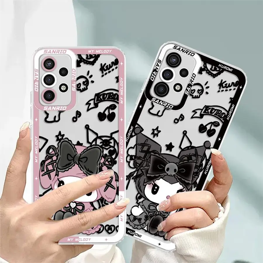 حافظة لهاتف سامسونج جالاكسي A50 A16 A17 A52s A72 A31 A71 A21s A52 A12 A32 A51 غطاء هاتف ناعم سانريو كورومي ماي ميلودي #2