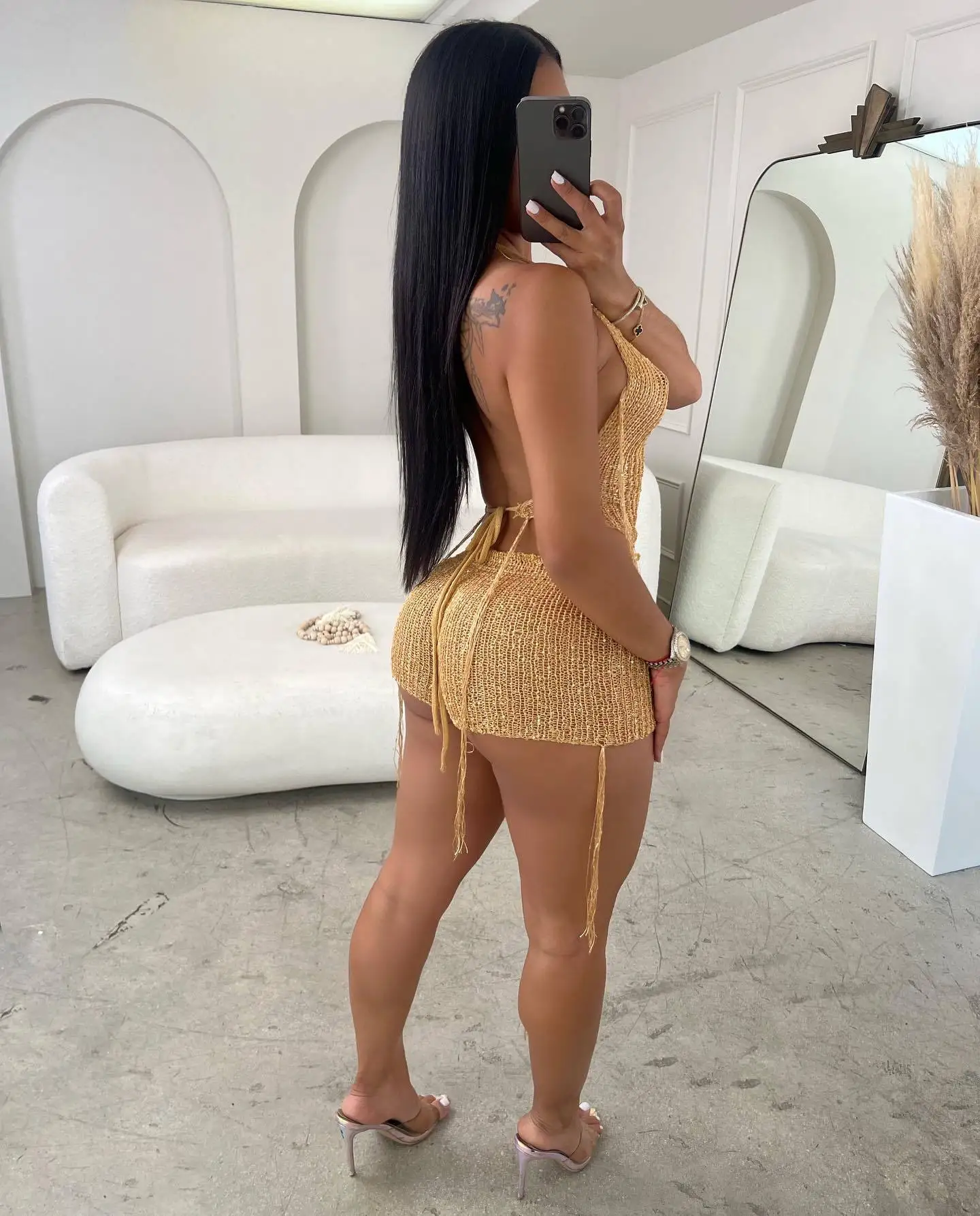 Summer Women Clothing Hooded 2 Piece Shorts Set Crop Top Backless Hollow out Two Piece Short Set for Ladies