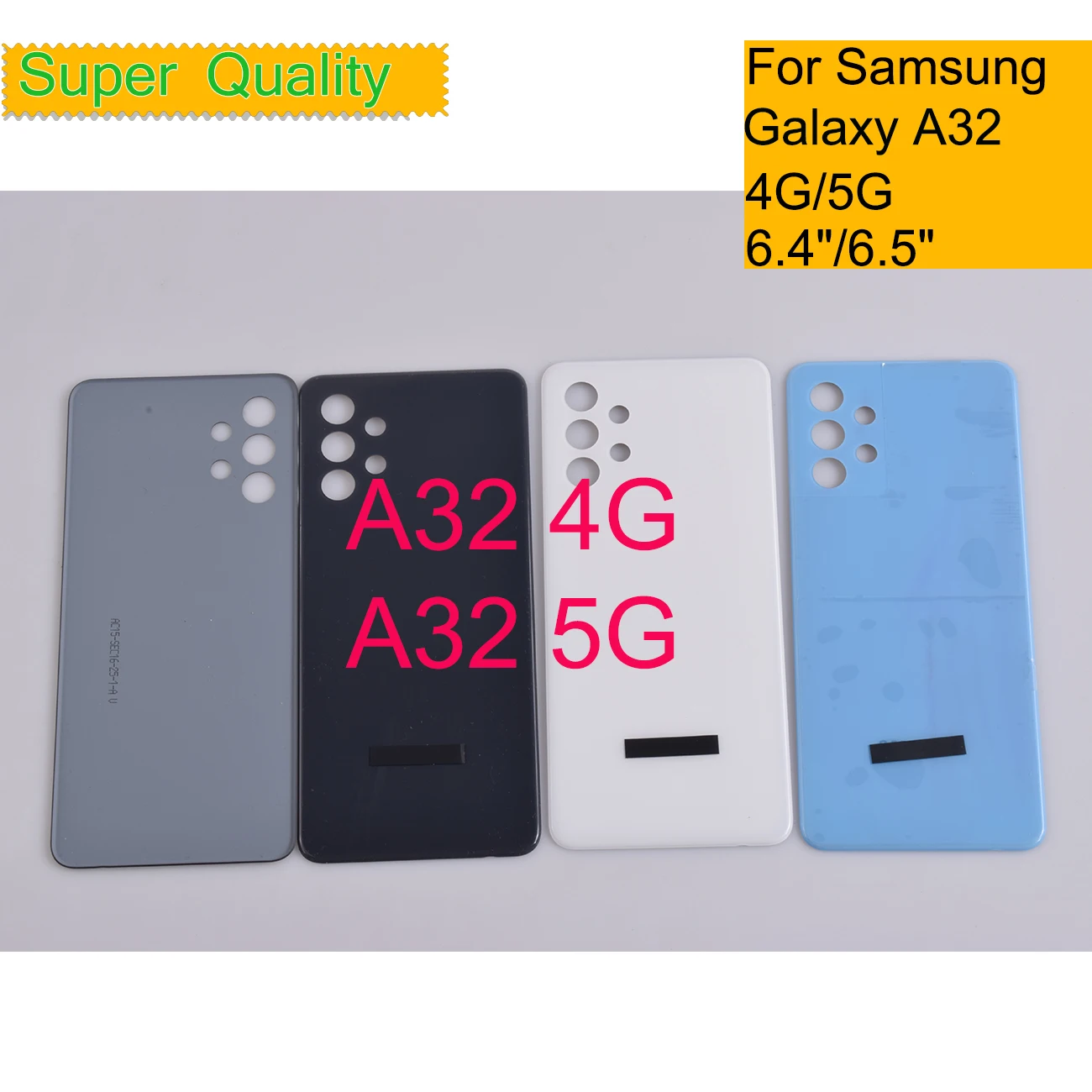 

10Pcs/Lot For Samsung Galaxy A32 4G A325 A325F Housing Back Cover Case Rear Battery Door Chassis A32 5G A326 Housing Replacement