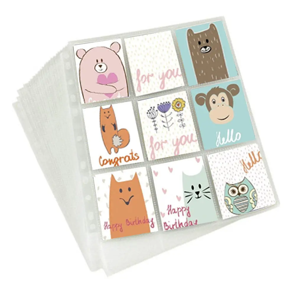 

20Pcs Transparent Photo Album Pages High- Sleeves for Scrapbook Refills Birthday Anniversary Keepsake Use