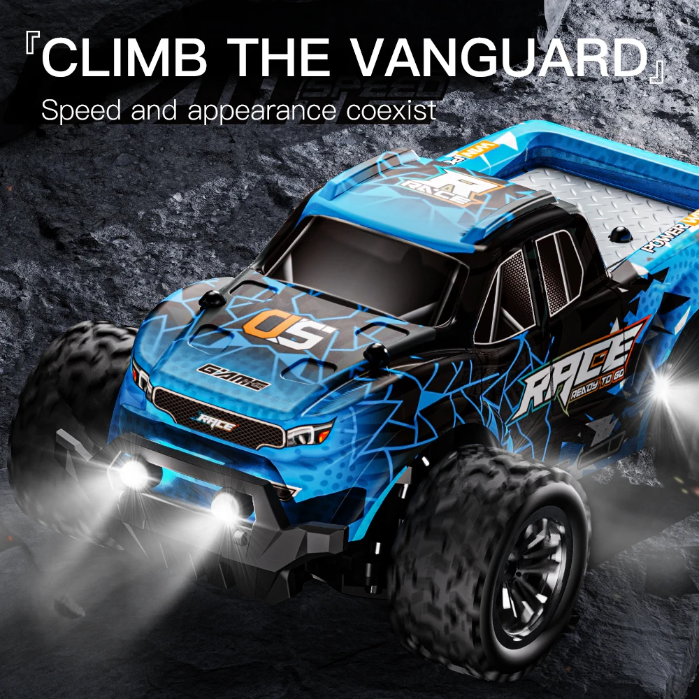 KBDFA KF23 KF24 RC Car 1/20 Off Road Vehicle With LED Light Big Foot Climbing High Speed Racing Outdoor RC Toys Gifts for Kids