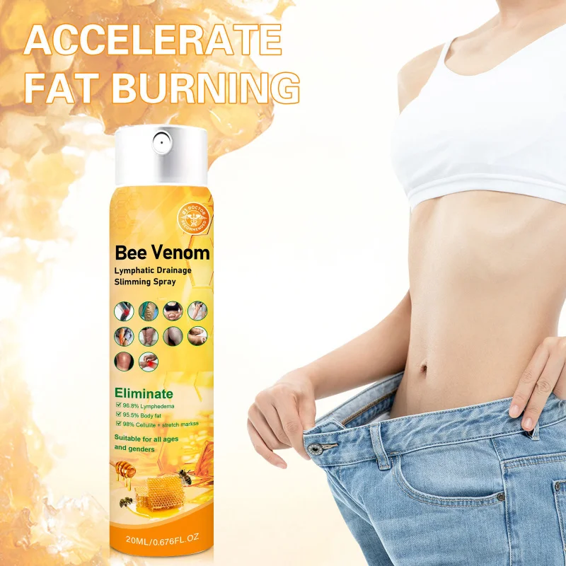

20 мл спрей с пчелиным ядом, лимфатический крем для ухода, массажный бальзам для тела, шеи, за ушами, подмышек, нежный успокаивающий продукт для ухода за телом