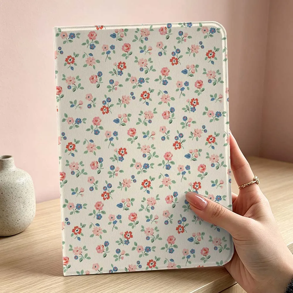 

Floral Pattern Design For iPad Pro Air mini 7 6 5 4 3 2 1 9gen 8gen M5 M4 11th 10th A17 Pro A16 Inch Tablet Case Soft