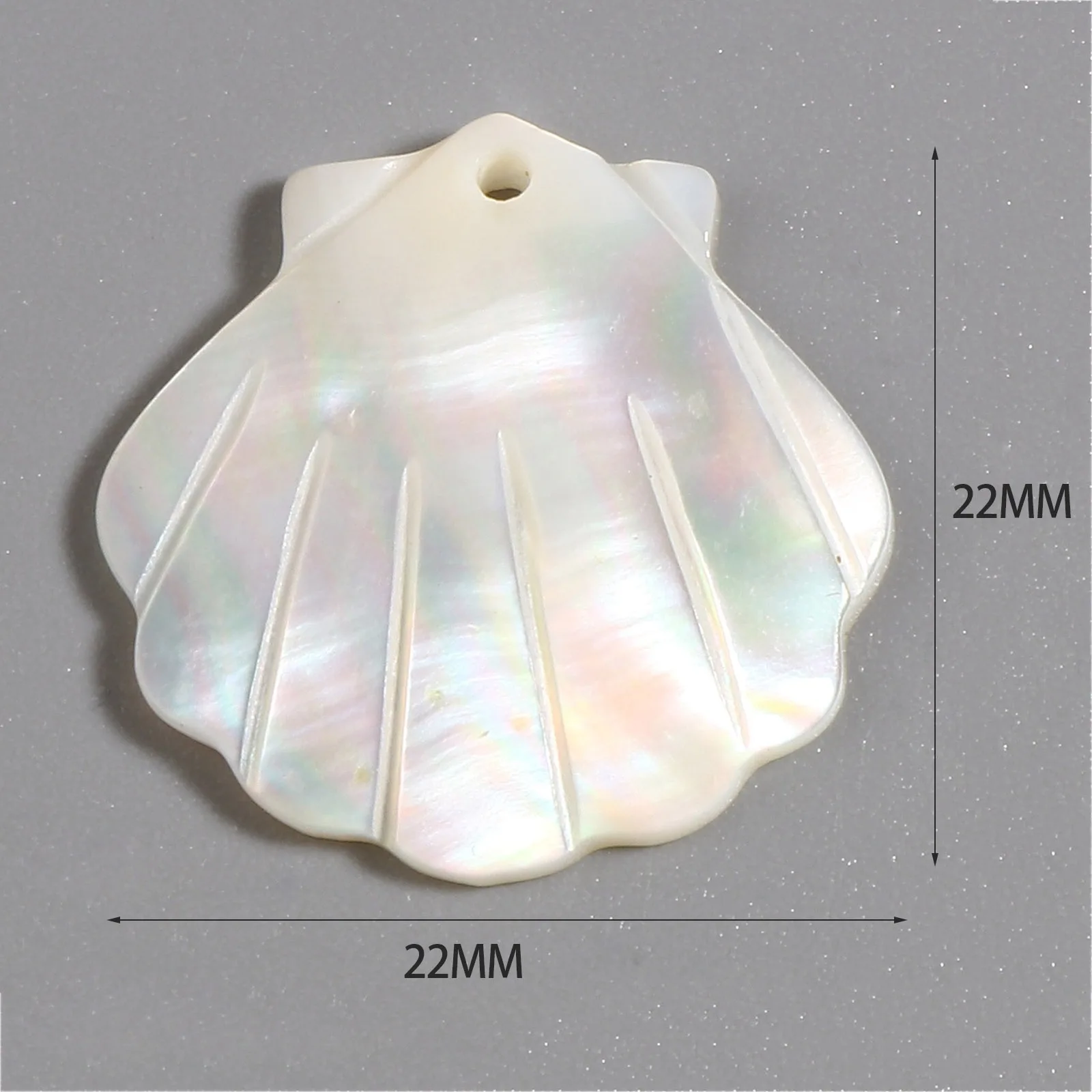 2pcs New Shell Shaped Charms Creamy-White Pendants DIY Making Necklace Earrings Jewelry Women Party Gifts Findings 22mm x 22mm