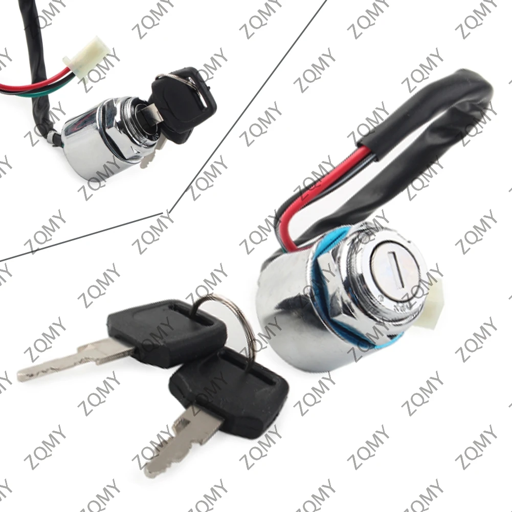 1set Motorbike 4-Wire Chinese Ignition Keys Switch For Taotao ATV Quad 110cc 125cc 135cc Motorcycle Accessories