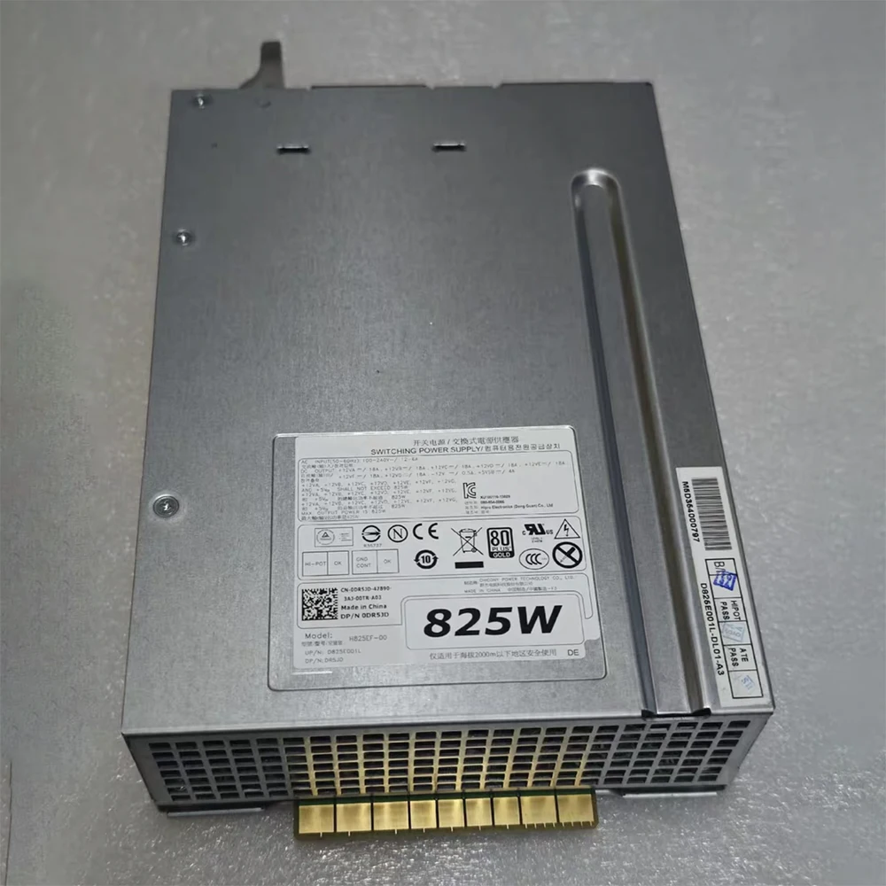 D825EF-01 For Dell T5600 Power Supply 825W H825EF-00 -02 H825EF-01 RHHKV