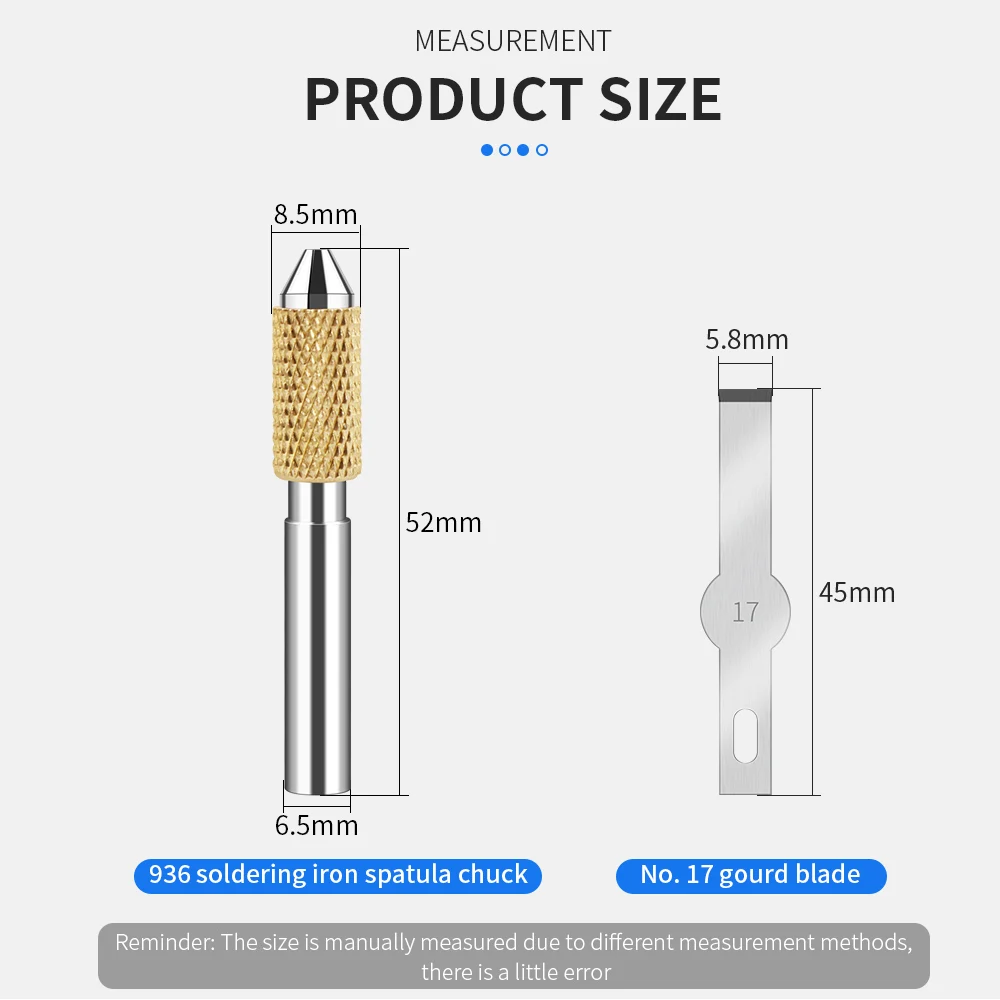 LUXIANZI 936 Soldering Iron Heating Glue Removal Blade Mobile phone Glass Glue Remove For Mainboard Fingerprint IC Repair Tool