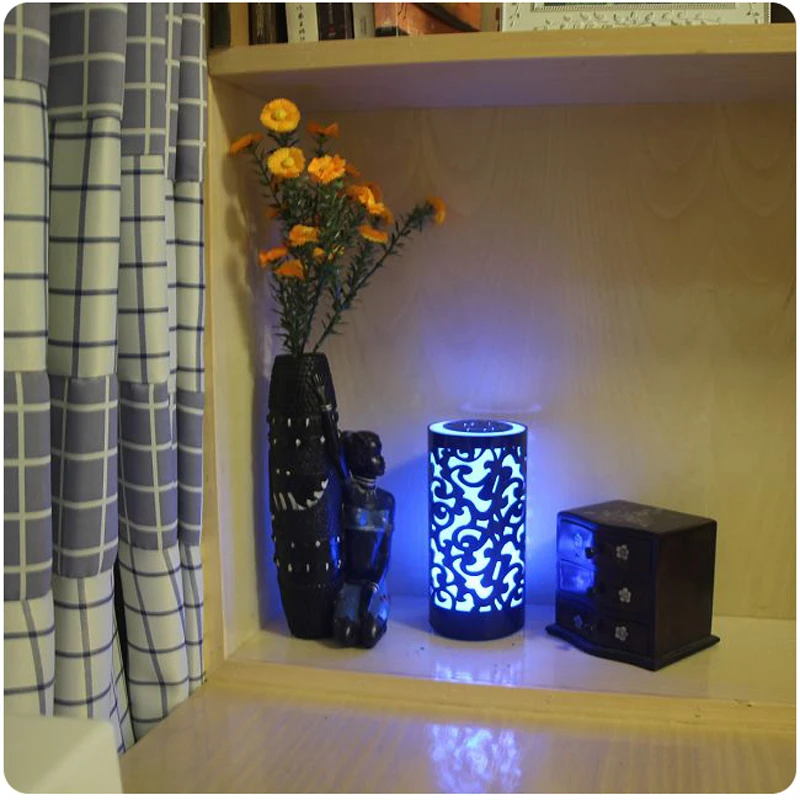 7 Color Colorful,LED Night Light,Flashing Changing Mood Lamp, Decoration Romantic, Hollow Carved Shape, Multi Color,1PC