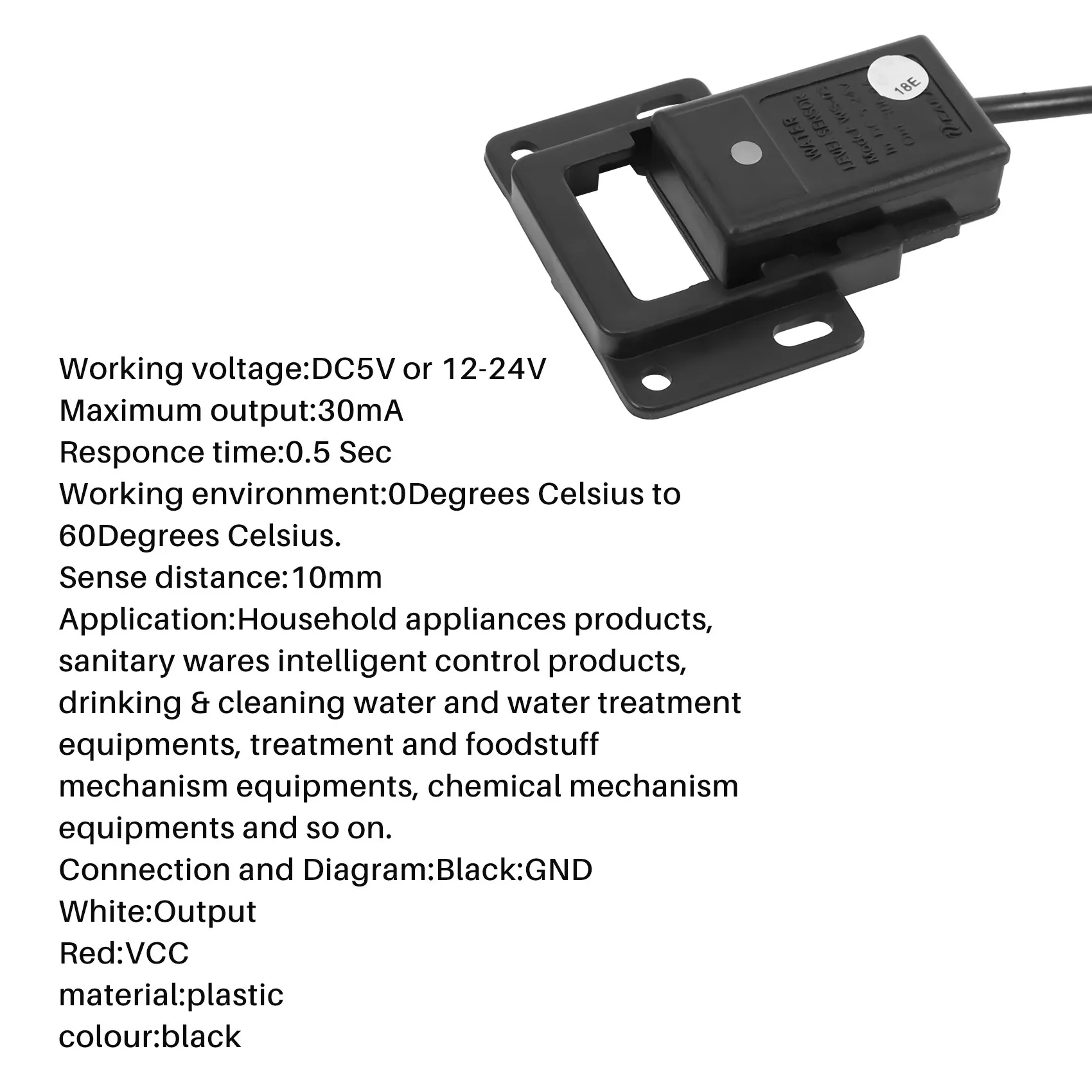 12-24V Non-Contact ถังน้ําระดับตรวจจับเซนเซอร์สวิทช์คอนเทนเนอร์ DC 5V YDH