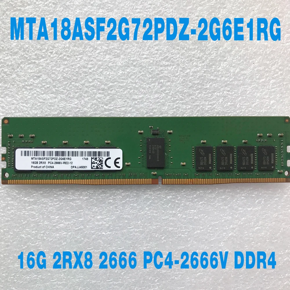 

1PCS For MT RAM 16GB 16G 2RX8 2666 PC4-2666V DDR4 Memory MTA18ASF2G72PDZ-2G6E1RG