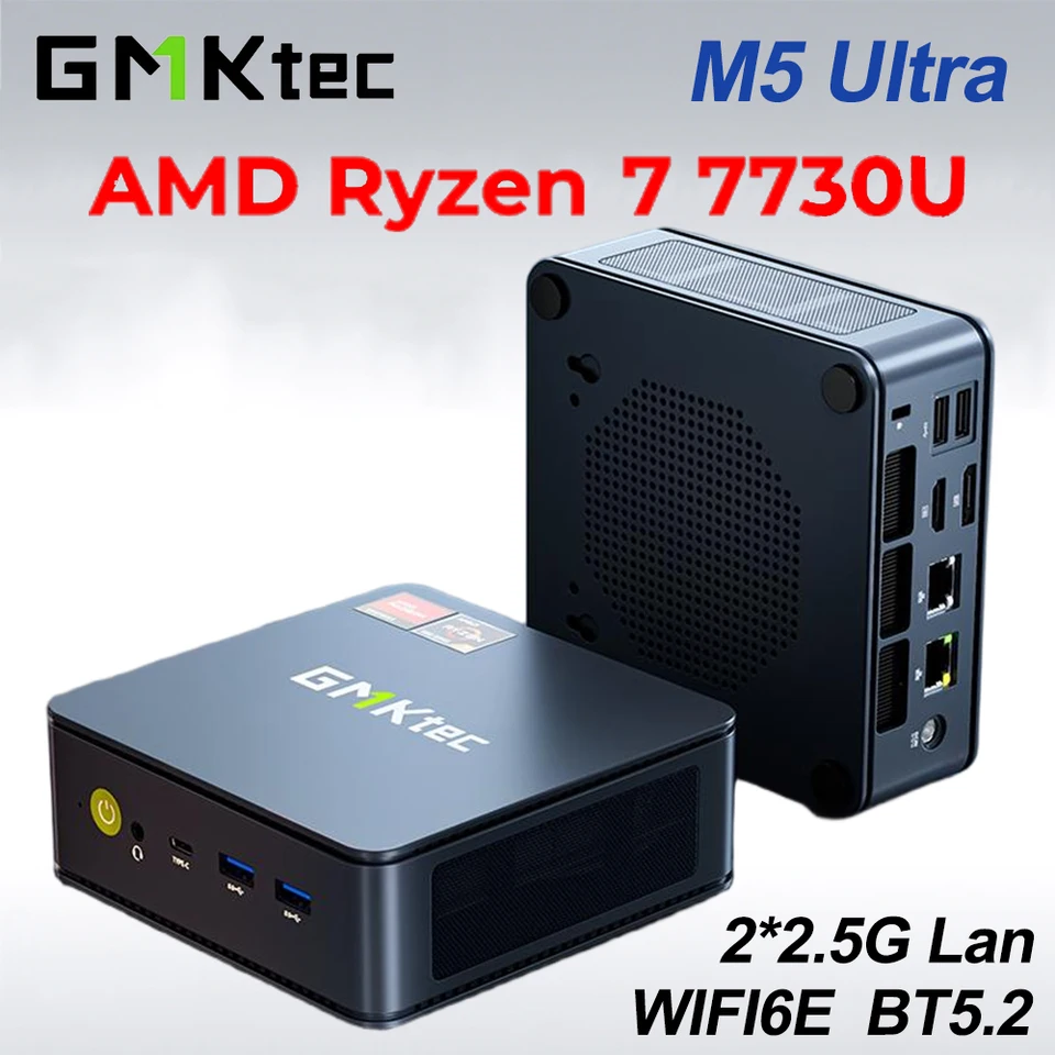 GMKtec M5 Ultra Nucbox Mini PC AMD Ryzen 7 7730U DDR4 3200MT/s