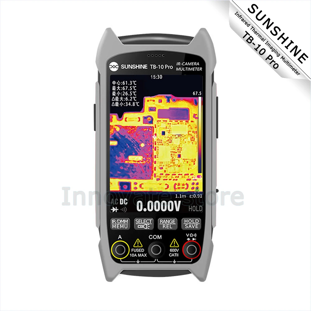 SUNSHINE TB-10 Pro Infrared Thermal Imaging Multimeter HD Resolution Positioning for PCB Motherboard Testing Intelligent Repair