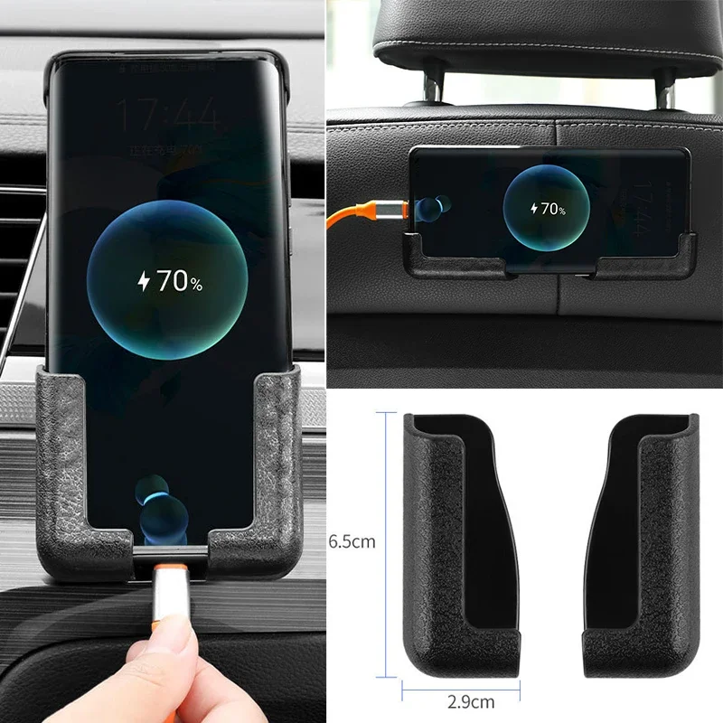 Car Cell Phone Holder Smartphone Holder Mobile Phone Bracket Portability Sticky Mount Lightness Vehicles Interior Accessories