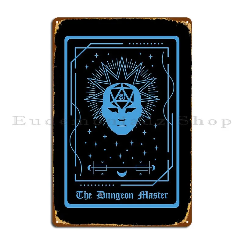 Dandd Dungeon Master Tarot Card Metal Plaque Plaques Funny Designing Cinema Designer Tin Sign Poster