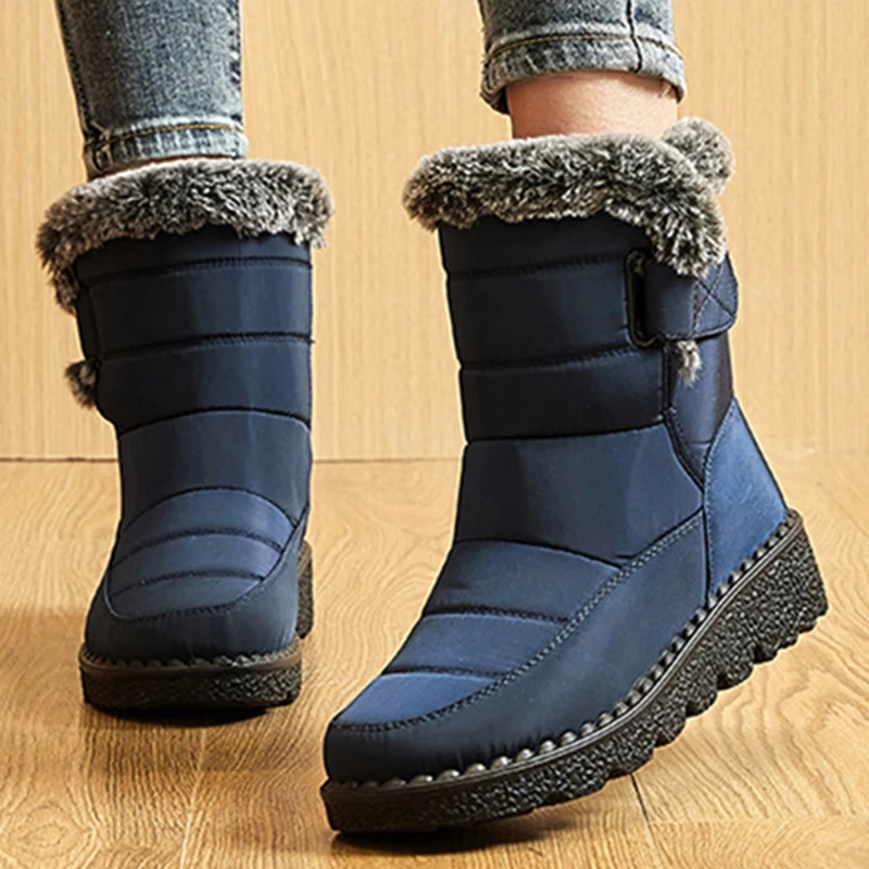 Women Boots Snow Casual Boots Ladies Platform Shoes For Women Fur Keep Warm Women Shoes Plush Fashion Botas Mujer Winter Shoes