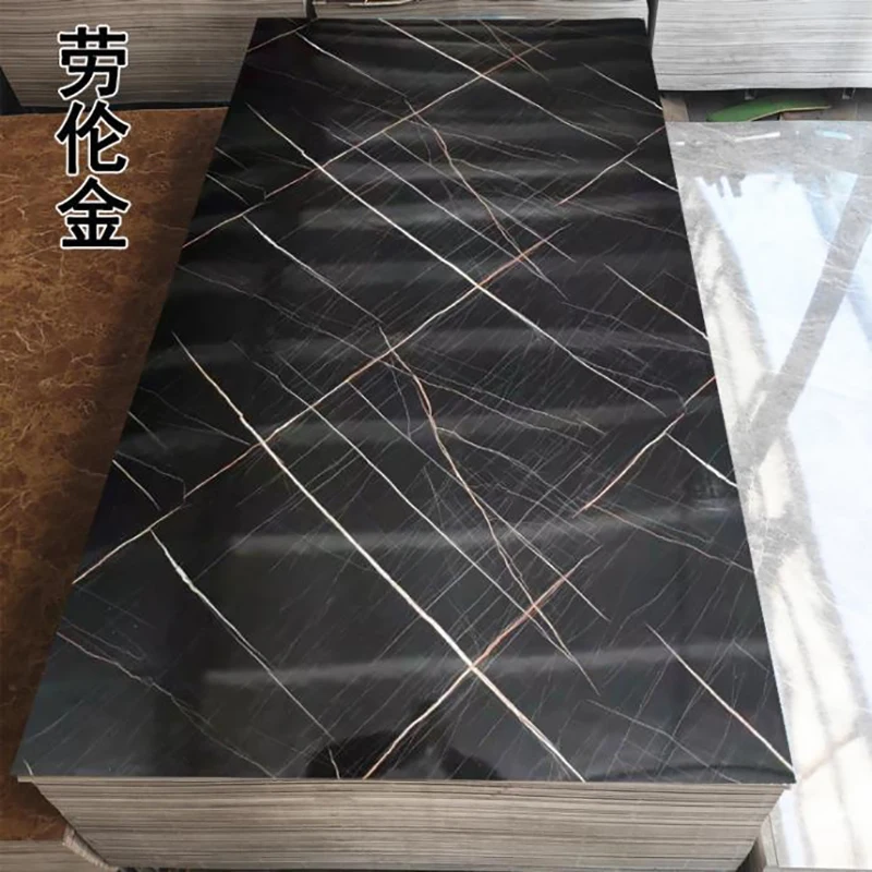 A 10 pieces UV Marble 1220*2440*2.5MM Wall Panels B1 Fire Rate Advanced Building Materials Wholesale Customized logo Free tax