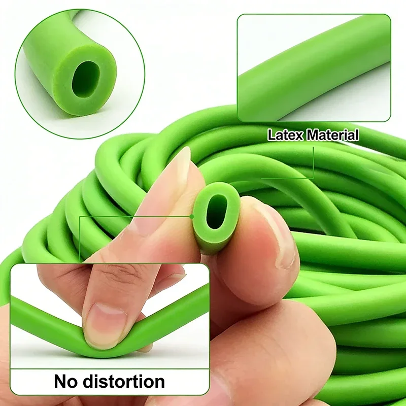 Grüner Latex-Gummischlauch, 1,6–8 mm, 1–5 m, kältebeständig, hochfest, reißfest, flexibler, reißfester, elastischer Schlauch für die Handwerksfertigung – Detail 4