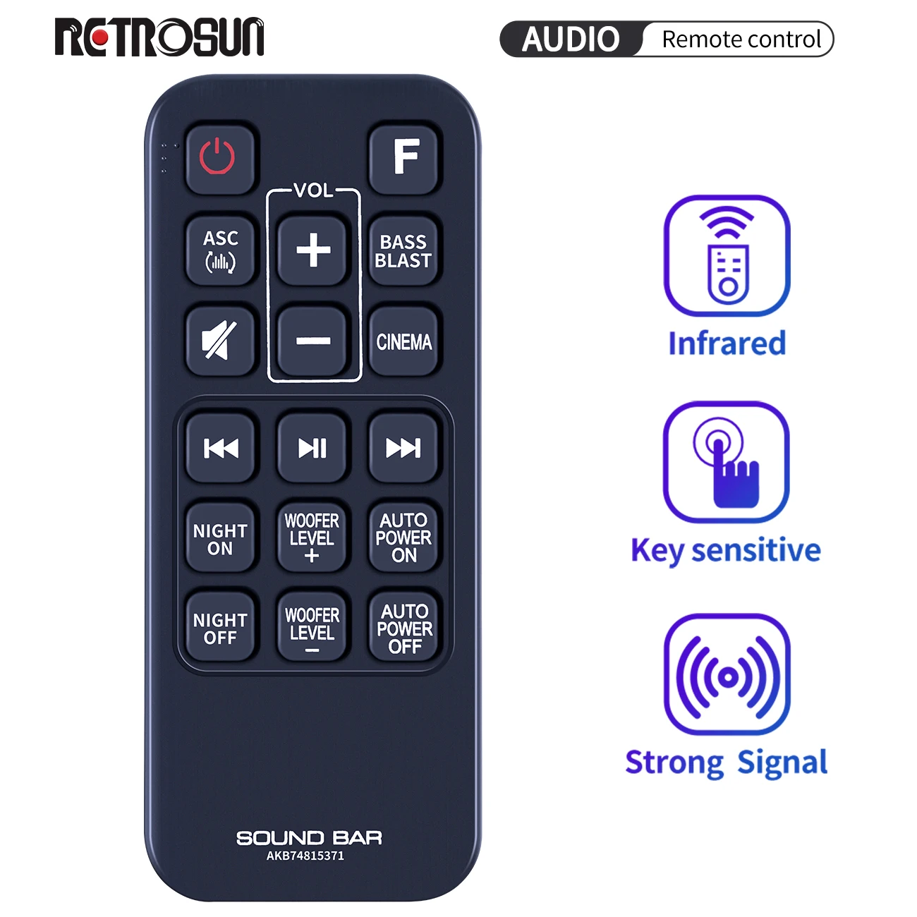 New AKB74815371 AKB74815331 AKB74815376 Remote Control for Sound Bar System SH4 SH4D SHC4 SJ3 SJ4 SJ4R SK4D