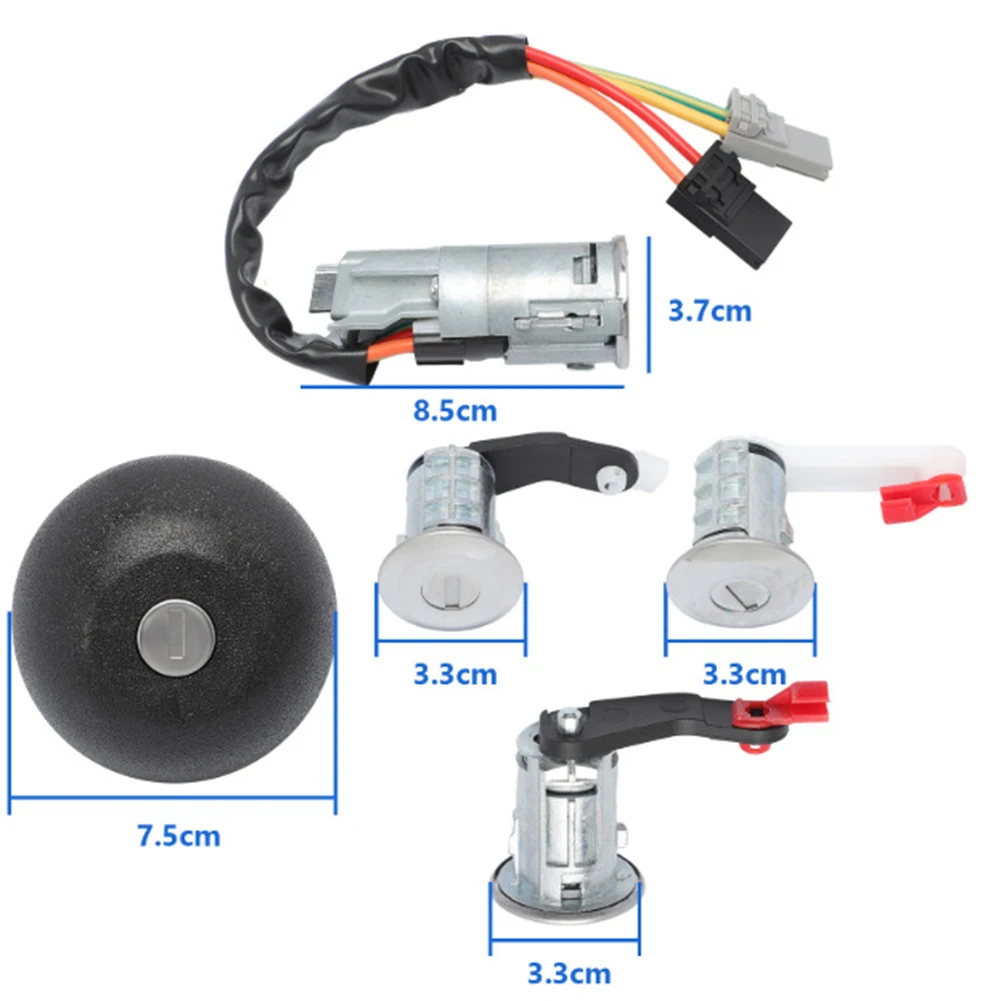 Para Renault para Vauxhall cerradura de dirección interruptor de encendido Kit de cilindro de bloqueo para modelos 7701471592 proceso de reemplazo fácil