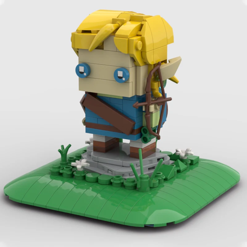 

260 шт. MOC Linking Brickheadz Zeldass Poseable индивидуальные строительные блоки развивающие игрушки «сделай сам» для декора фанатов Zeldaess