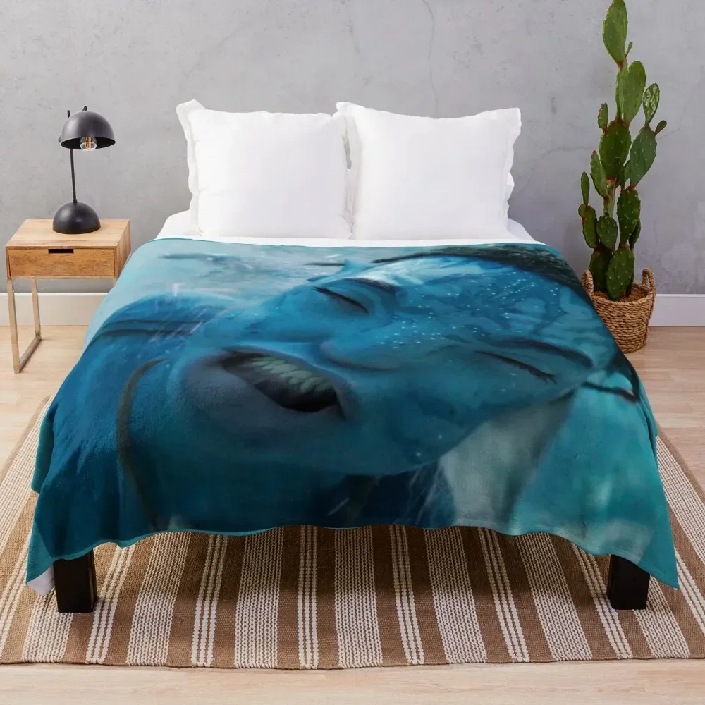 

Lo'ak drowning Throw Blanket Multi-Purpose For Decorative Sofa Loose Large Blankets