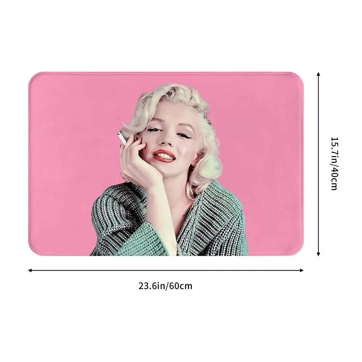 Pink Marilyn Monroe Sex Goddess Anti-Slip Rug Doormat Bath Mat Balcony Carpet Bedroom Decor