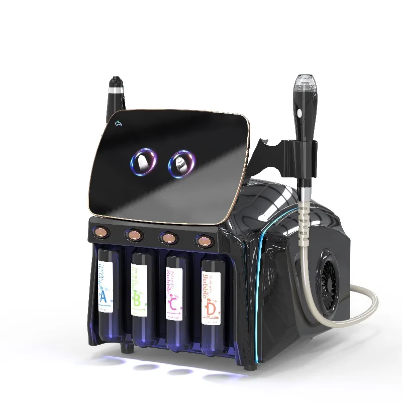 

2-in-1 Hydro Oxygen Machine Small Bubble Water Aqua Skin Rejuvenation Facial Device ABS Deep Cleansing Aqua Skin Rejuvenation