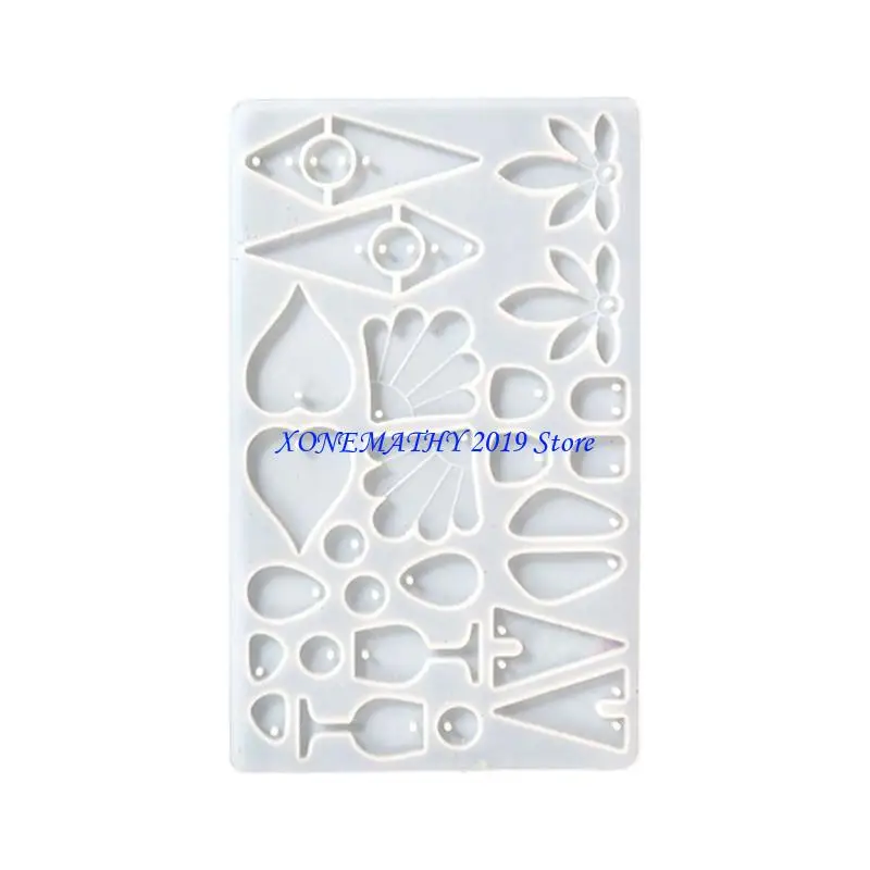 

F42F Resin Jewelry Molds,Keychain Resin Molds Heart/Cup Silicone Mold for Resin Pendants Keychain,Earrings,Jewelry Making