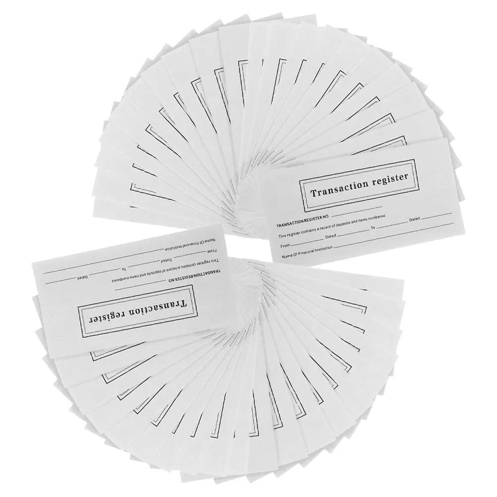 

20 Packs Personal Check Book Register Books Large Print Appointment Reminder Cards Paper Registers for Checkbook