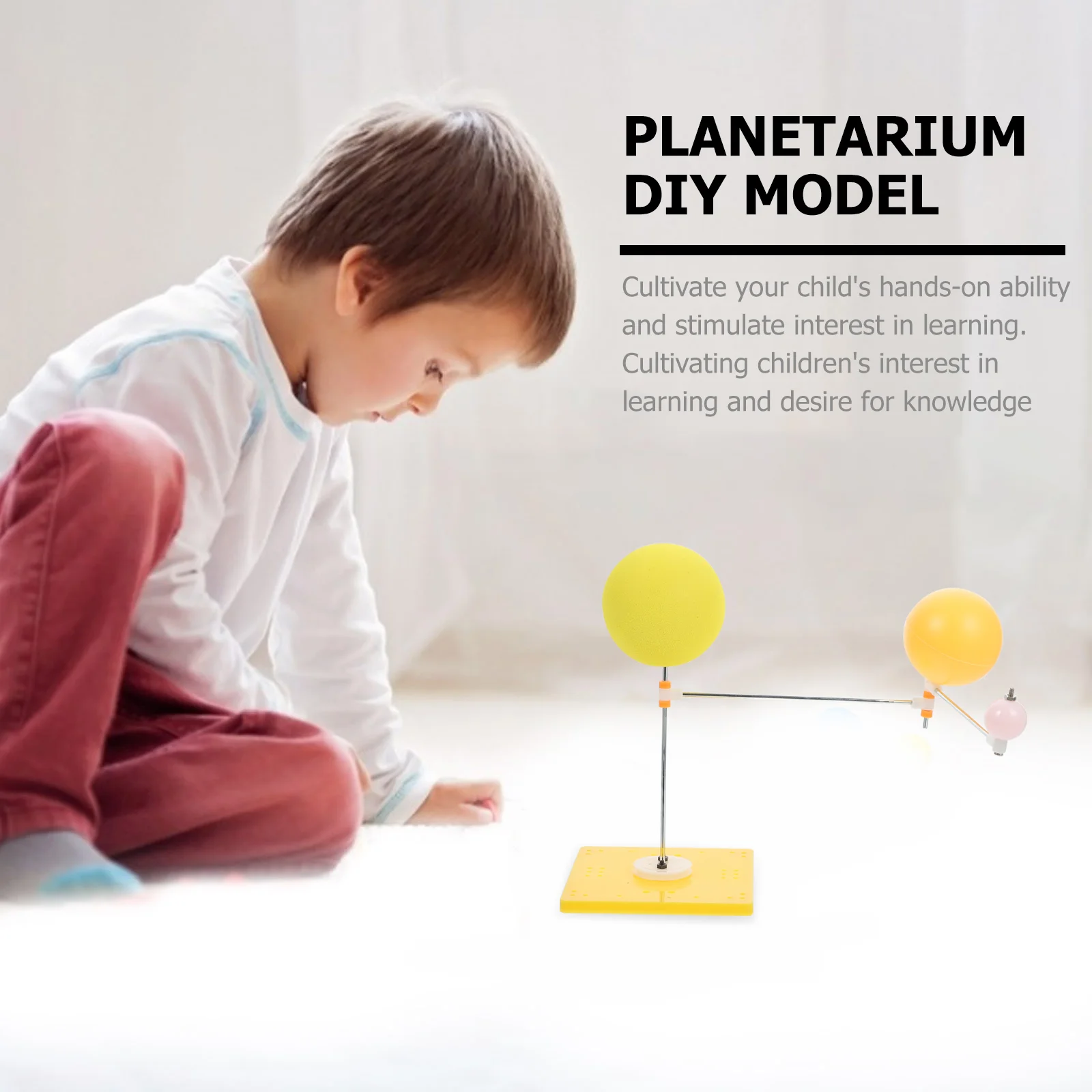 Juguetes de enseñanza planetario, kits educativos, desarrollo de seguimiento, aparato de plástico para el aula, sistema Solar, bricolaje para niños