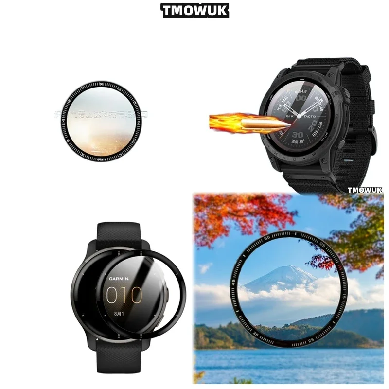 

For Garmin Fenix 6 7 8 7X 6X 7S 47mm 51mm - 3D Curved Anti-Scratch Soft Film - PMMA Screen Protector Full Cover