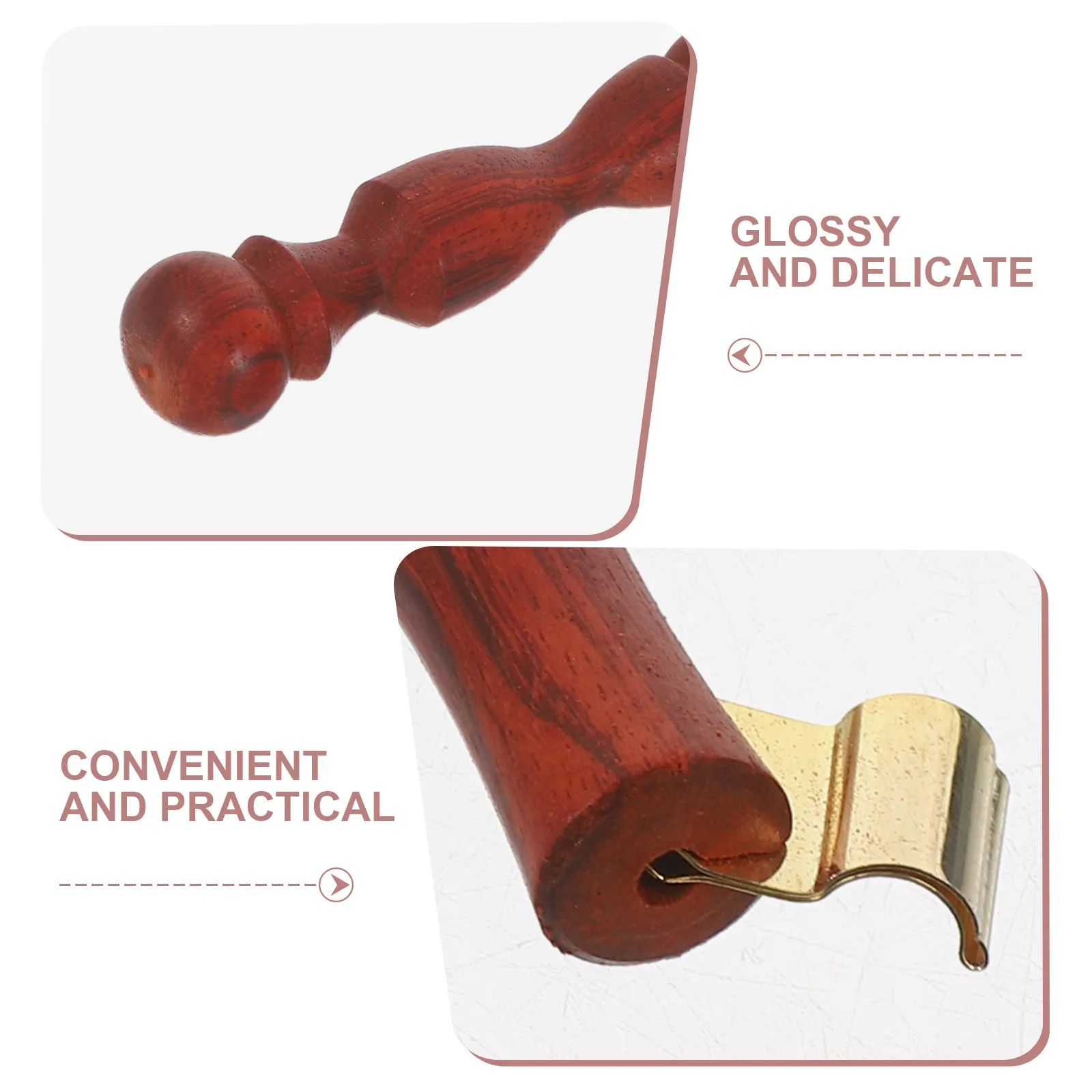 Wooden Calligraphy Dip Pen Holder Ergonomic Oblique Pen Handle Removable Metal Flange for Painting Writing Comic Drawing