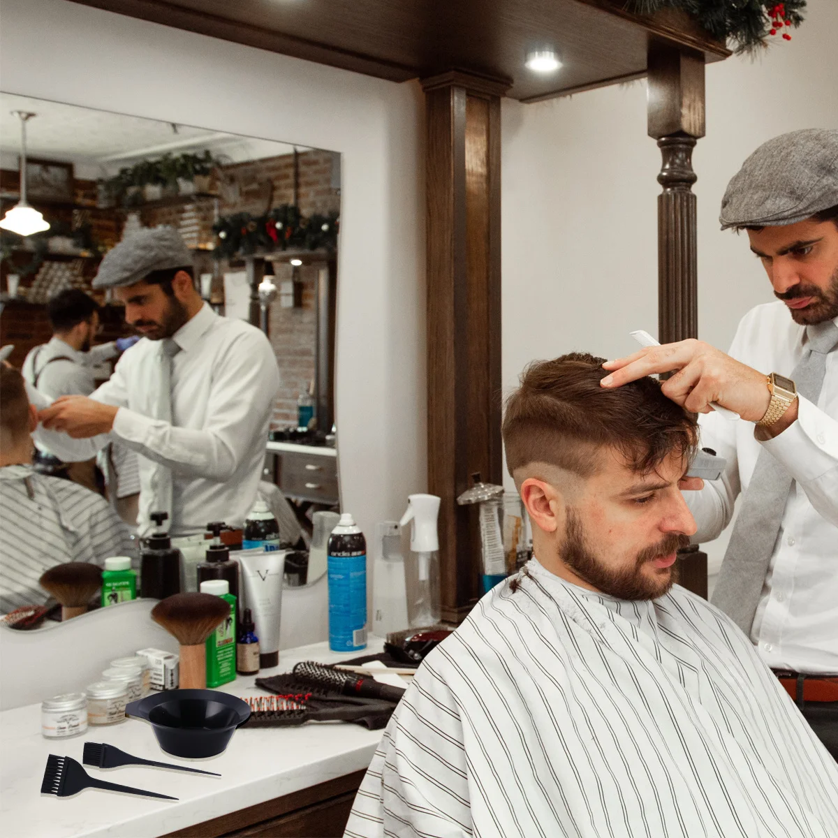 

31Pcs Hair Dye Tool Set Hair Coloring Accessories Salon Home Use DIY Mixing Bowl Brush Comb Gloves Dyeing Bowl