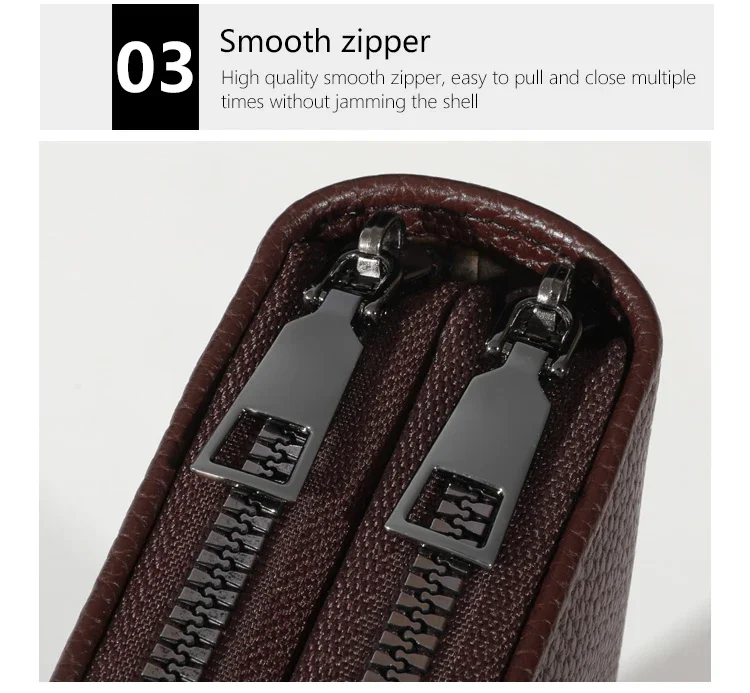 Doppellagige Umhängetasche, neutrale Business-Geldtasche, Umhängetasche aus PU-Leder – Detail 11