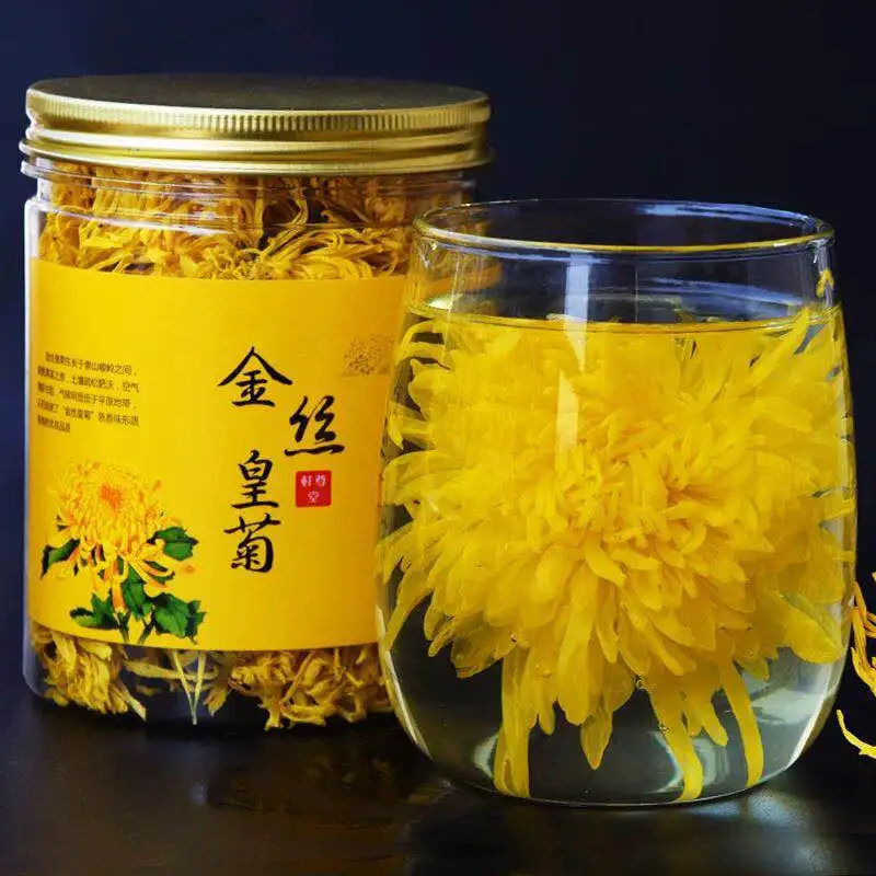 Chrysanthemum Tea Gold Silk Emperor Chrysanthemum A Cup Of Chrysanthemum Flower Tea