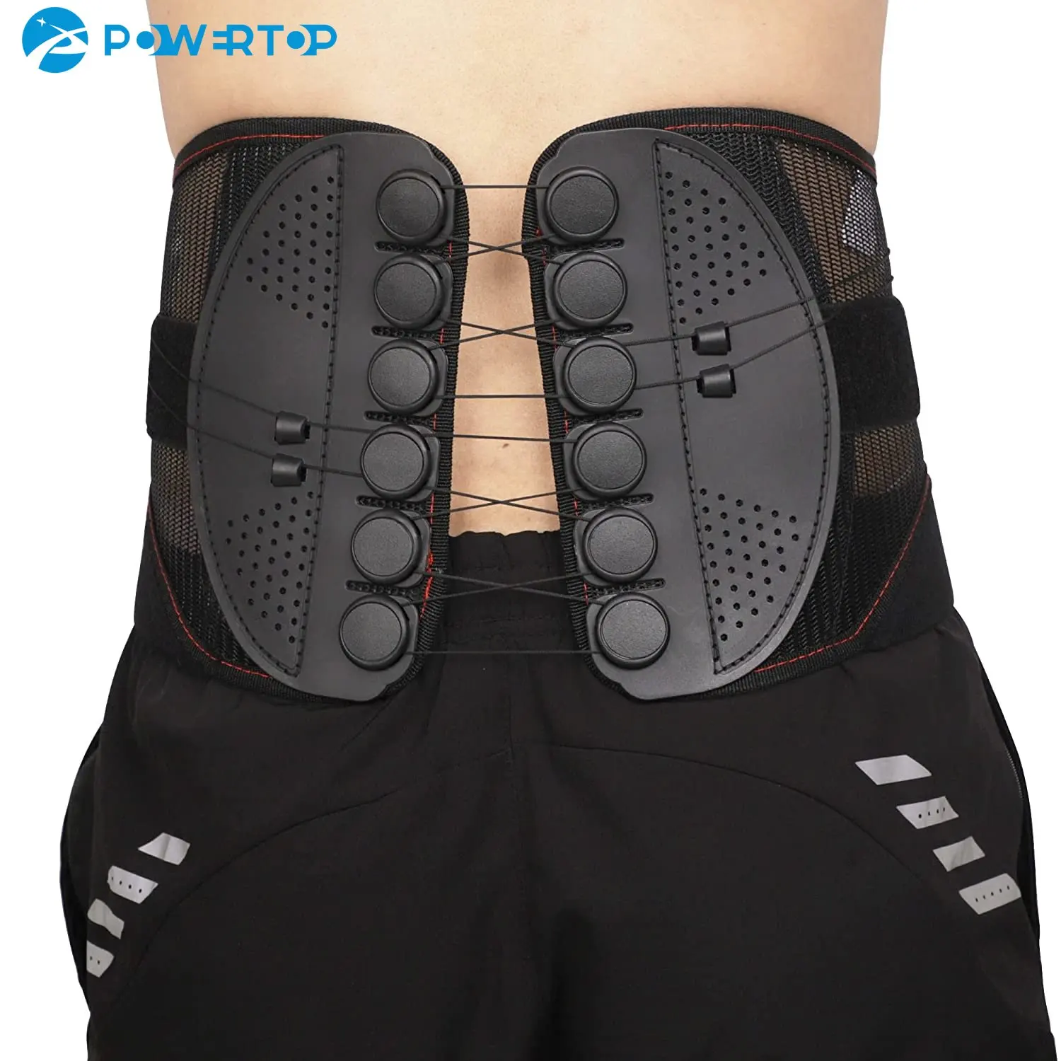 

Lumbar Orthosis for Lower Back Pain,Spine Sport Back Brace,Adjustable Compression,Pulley System and Lumbar Supports