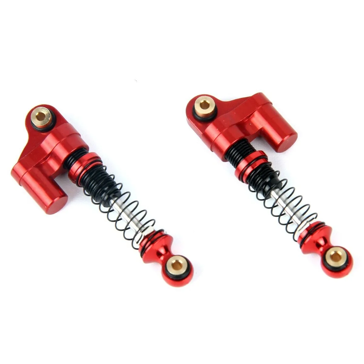 LCX Racing 1/24 RC Crawler Aluminum 37mm 2pcs Shock Absorber Suspension for Axial SCX24 Upgrades Parts Accessories