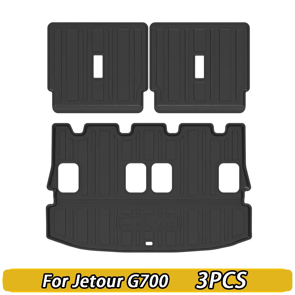 For Jetour G700 2025 2026 Professional TPE Trunk Floor Mat Full Enclosure Tailgate Backrest Interior Modification Accessories 6