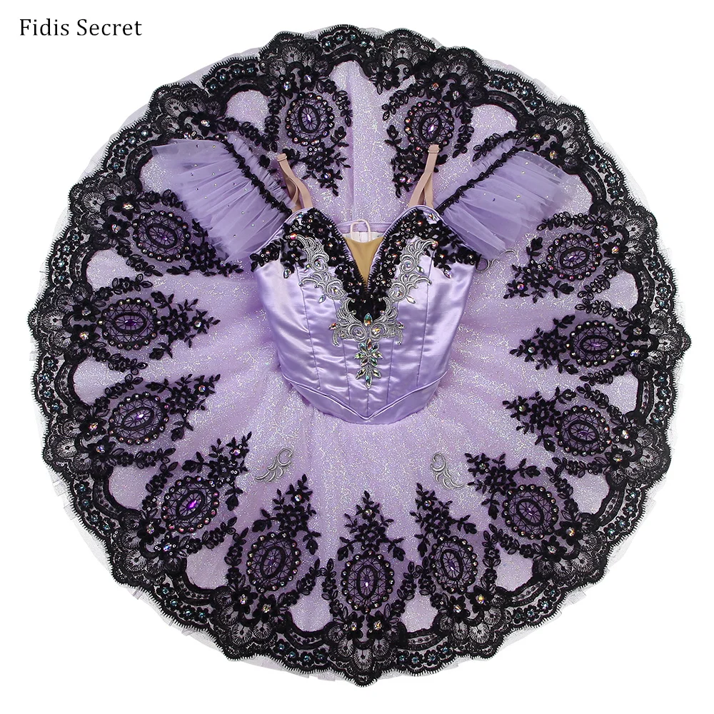 

Women Purple Professional Pancake Ballet Tutus,Girls Ballerina Sugar Plum Fairy Doll Dance Performance/Competition Stage Wear