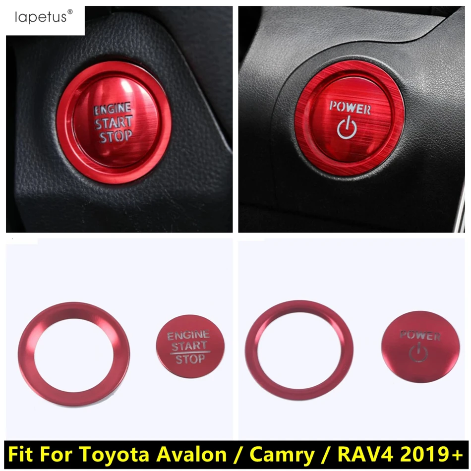 

Car Engine Start Stop Button Ring Circle Decoration Cover Trim For Toyota Avalon / RAV4 / Camry 2019 - 2024 Accessories Interior