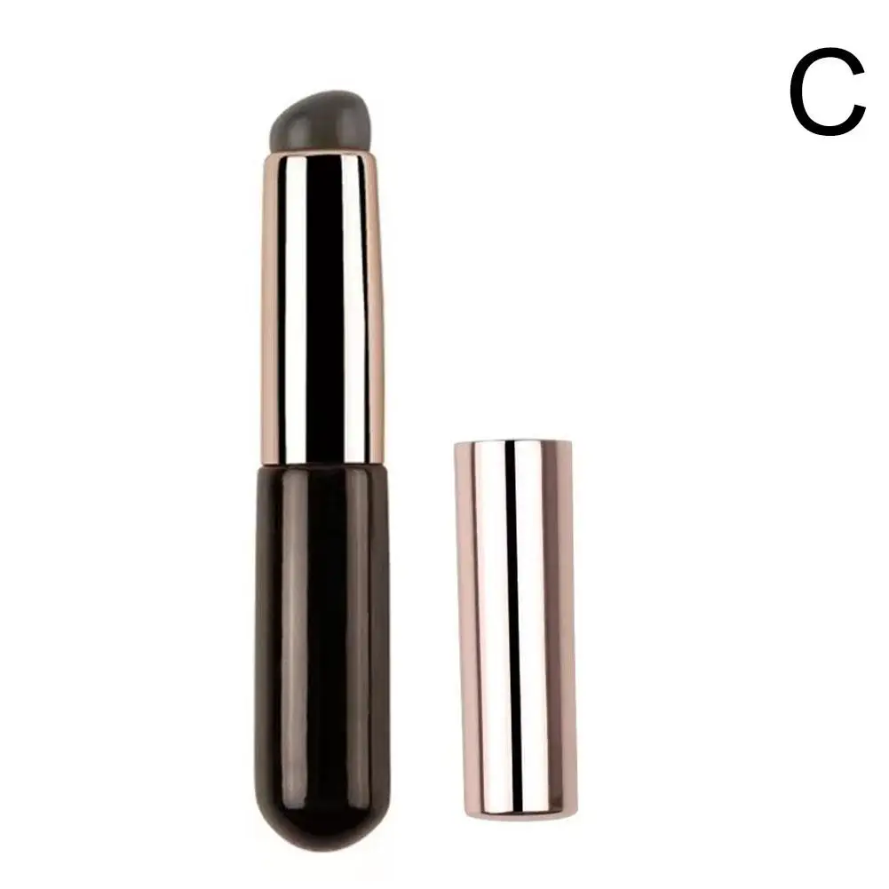 Silikon Lippen bürste abgewinkelt Concealer Make-up Pinsel Werkzeug tragbarer runder Kopf wie Fingers pitzen q weiche Lippenstift Pinsel Concealer Pinsel