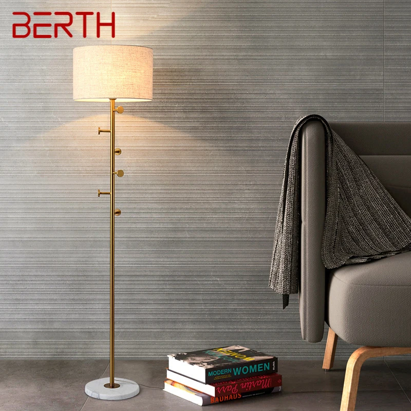 

BERTH Modern Floor Lamp Minimalist Family Living Room Bedroom Nordic LED Creativity Decorative Standing Light