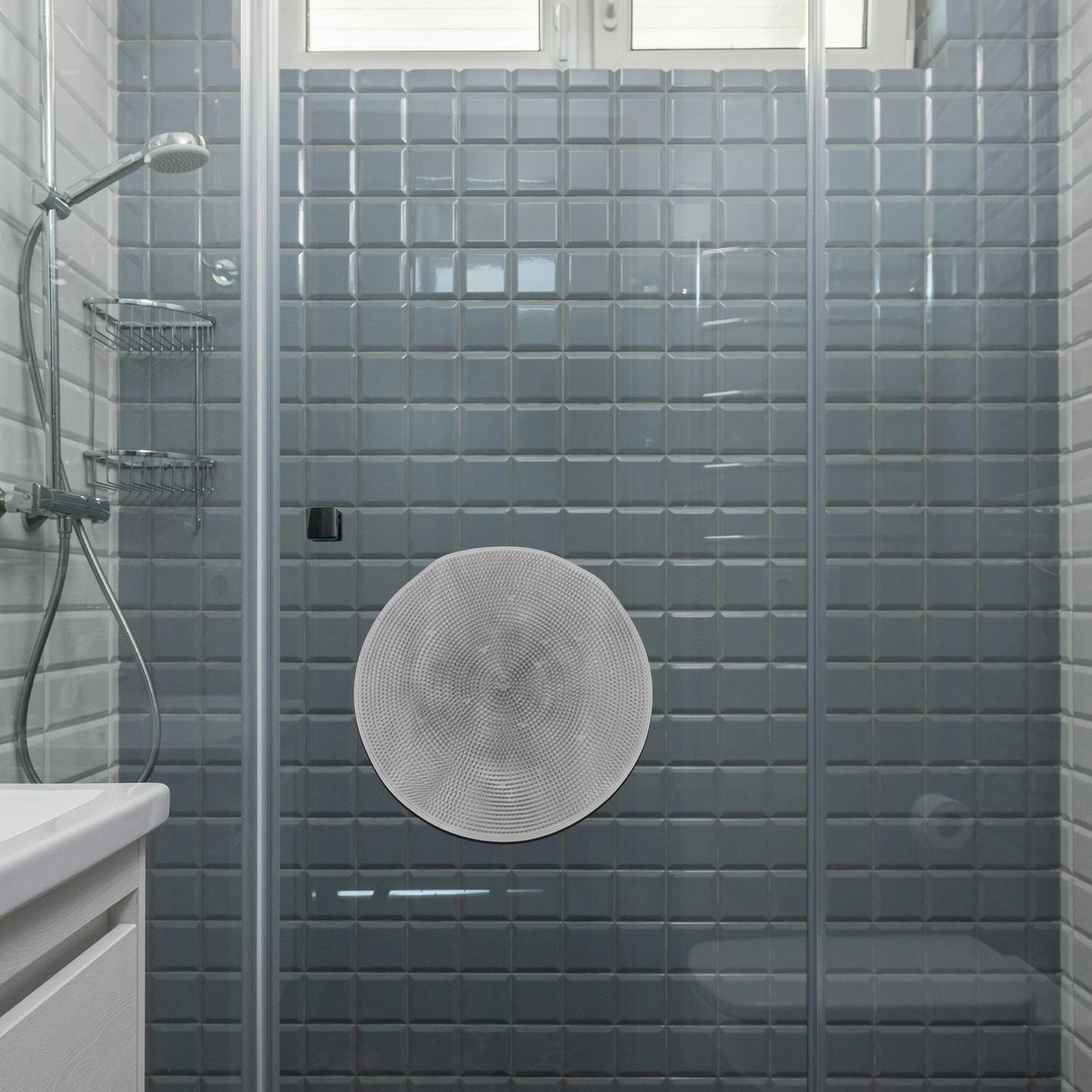 

Shower Foot Scrubber Mat Suction Cups Bath Massager Cushion Deep Cleaning Bristles Non Slip Tired Feet Foot Bath Tub Floor Back