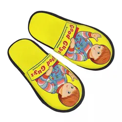 Custom Child's Play Good Guys Memory Foam Slippers Women Soft Warm Chucky House Slippers